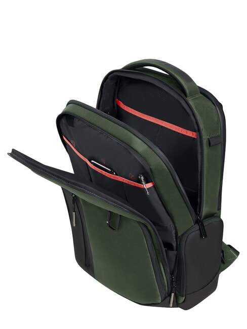 BIZ2GO 15,6"-Laptop-Rucksack Erde gr&uuml;n - PC-Rucks&auml;cke