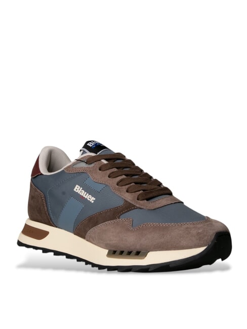 RYDER Turnschuhe Taupe/Vogelblau - Herrenschuhe