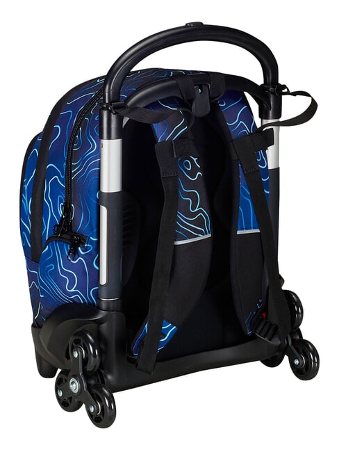 MAPSET BOY 3-r&auml;driger Trolley-Rucksack, abnehmbar blautief - Rucks&auml;cke mit Trolleyfunktion