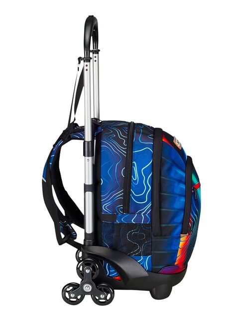 MAPSET BOY 3-r&auml;driger Trolley-Rucksack, abnehmbar blautief - Rucks&auml;cke mit Trolleyfunktion
