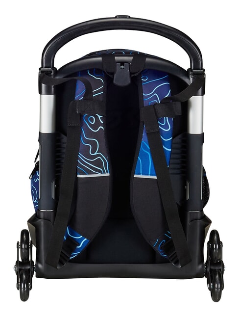 MAPSET BOY 3-r&auml;driger Trolley-Rucksack, abnehmbar blautief - Rucks&auml;cke mit Trolleyfunktion
