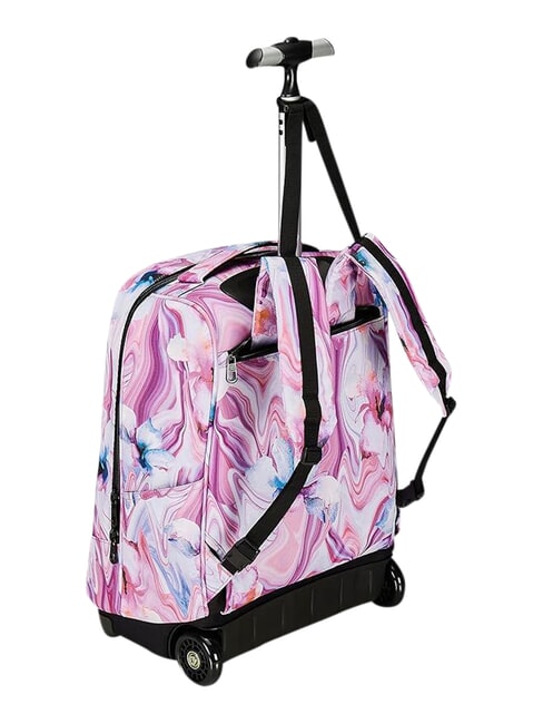 FANTASY GRS 2-r&auml;driger Trolley-Rucksack, fest Marmorblume - Rucks&auml;cke mit Trolleyfunktion