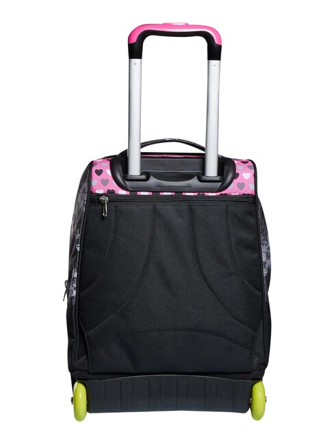 FLYING DREAMS 2-r&auml;driger Trolley-Rucksack, fest montiert Schwarz - Rucks&auml;cke mit Trolleyfunktion