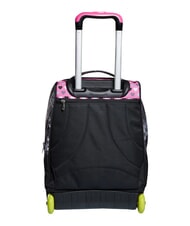 SEVEN FLYING DREAMS 2-r&auml;driger Trolley-Rucksack, fest montiert Schwarz - Rucks&auml;cke mit Trolleyfunktion - 2