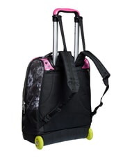 SEVEN FLYING DREAMS 2-r&auml;driger Trolley-Rucksack, fest montiert Schwarz - Rucks&auml;cke mit Trolleyfunktion - 4