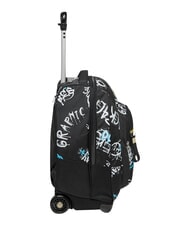 SEVEN GRAFFITI BOY 2-r&auml;driger Trolley-Rucksack, fest - Rucks&auml;cke mit Trolleyfunktion