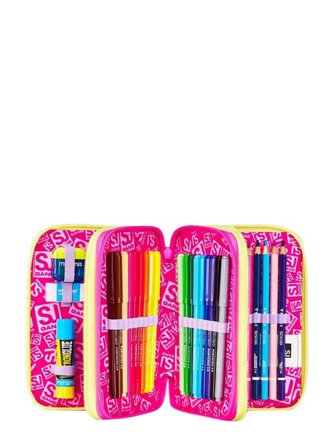 GAME-LED GIRL Federm&auml;ppchen mit 3 Rei&szlig;verschl&uuml;ssen rosa Puppe - Etuis und Zubeh&ouml;r