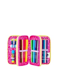 SJGANG GAME-LED GIRL Federm&auml;ppchen mit 3 Rei&szlig;verschl&uuml;ssen rosa Puppe - Etuis und Zubeh&ouml;r - 2