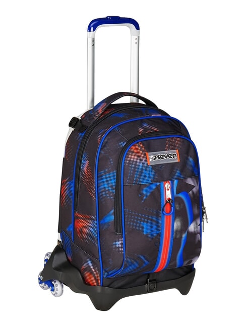 OPTICAL SHADE BOY 3-r&auml;driger Trolley-Rucksack, abnehmbar Reflexblau - Rucks&auml;cke mit Trolleyfunktion