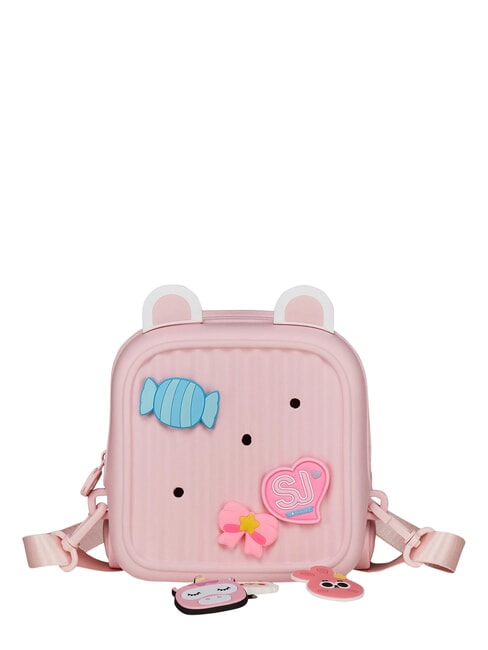 GIRLY PINS Mini-Rucksack mit abnehmbaren Anstecknadeln LUTSCHER ROSA - Rucks&auml;cke f&uuml;r Schule &amp; Freizeit