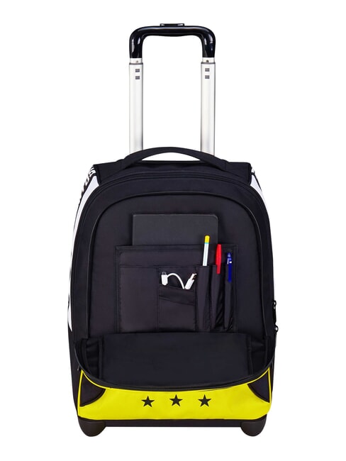 MAGIC GOAL Juventus Trolley-Rucksack, 2 R&auml;der, fest STREIFEN SCHWARZ / WEISS - Rucks&auml;cke mit Trolleyfunktion
