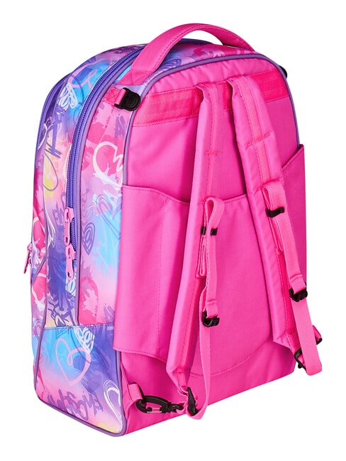 TINYPATCH GIRL 3-r&auml;driger Trolley-Rucksack, abnehmbar SCHWARZ GESTREIFTER WALD - Rucks&auml;cke mit Trolleyfunktion