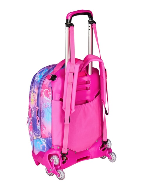 TINYPATCH GIRL 3-r&auml;driger Trolley-Rucksack, abnehmbar SCHWARZ GESTREIFTER WALD - Rucks&auml;cke mit Trolleyfunktion