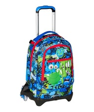 SJGANG FANTASYS BOY 3-r&auml;driger Trolley-Rucksack, abnehmbar KIEFERNNADEL - Rucks&auml;cke mit Trolleyfunktion - 3