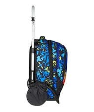 SEVEN SCRIBBLED FLAME Abnehmbarer 2-Rad-Trolley-Rucksack KIEFERNNADEL - Rucks&auml;cke mit Trolleyfunktion - 2