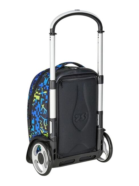 SCRIBBLED FLAME Abnehmbarer 2-Rad-Trolley-Rucksack KIEFERNNADEL - Rucks&auml;cke mit Trolleyfunktion
