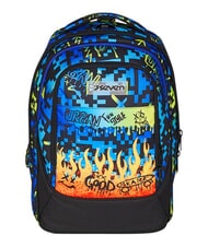 SEVEN SCRIBBLED FLAME Abnehmbarer 2-Rad-Trolley-Rucksack KIEFERNNADEL - Rucks&auml;cke mit Trolleyfunktion - 13