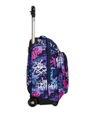 SEVEN GRAFFITIMIX 2-r&auml;driger Trolley-Rucksack, fest montiert - Rucks&auml;cke mit Trolleyfunktion