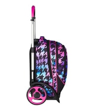 SEVEN GLOW LOVE Abnehmbarer 2-Rad-Trolley-Rucksack - Rucks&auml;cke mit Trolleyfunktion