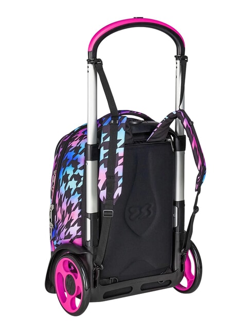 GLOW LOVE Abnehmbarer 2-Rad-Trolley-Rucksack Schwarz - Rucks&auml;cke mit Trolleyfunktion