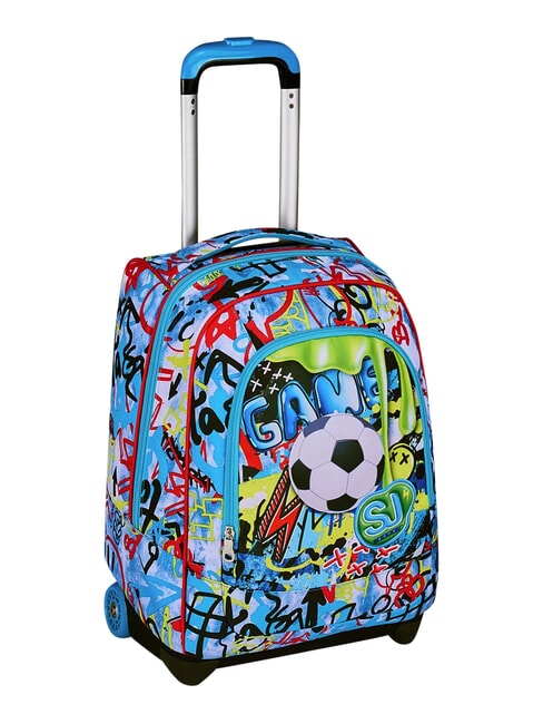 JUNIOR 2-r&auml;driger Trolley-Rucksack, fest Schwarz - Rucks&auml;cke mit Trolleyfunktion