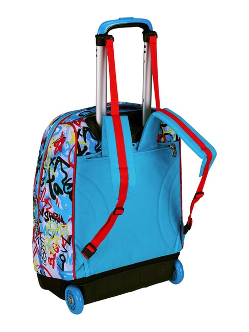 JUNIOR 2-r&auml;driger Trolley-Rucksack, fest Schwarz - Rucks&auml;cke mit Trolleyfunktion