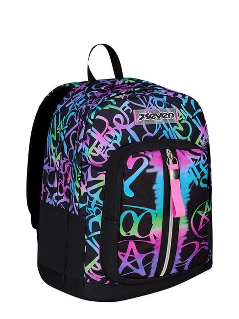 LOVELY ELEMENTS Rucksack mit zwei F&auml;chern fuchsiafluo - Rucks&auml;cke f&uuml;r Schule &amp; Freizeit