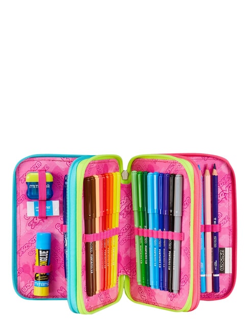 WRITE DOWN Federm&auml;ppchen mit 3 Rei&szlig;verschl&uuml;ssen fuchsiafluo - Etuis und Zubeh&ouml;r