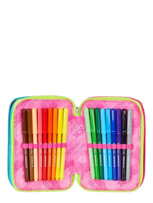 WRITE DOWN Federm&auml;ppchen mit 3 Rei&szlig;verschl&uuml;ssen fuchsiafluo - Etuis und Zubeh&ouml;r