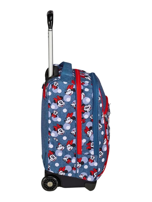 PRETTIED UP 2-r&auml;driger Trolley-Rucksack, fest montiert Denim - Rucks&auml;cke mit Trolleyfunktion