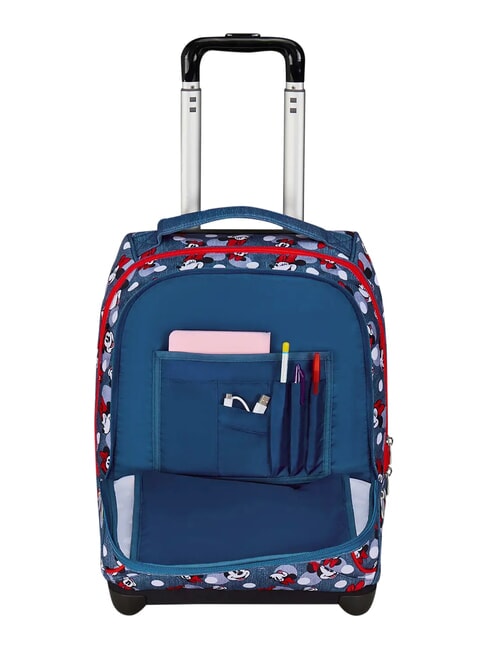 PRETTIED UP 2-r&auml;driger Trolley-Rucksack, fest montiert Denim - Rucks&auml;cke mit Trolleyfunktion