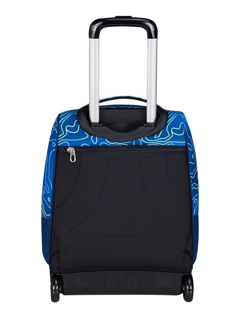 NUANCED 2-r&auml;driger Trolley-Rucksack, fest blautief - Rucks&auml;cke mit Trolleyfunktion