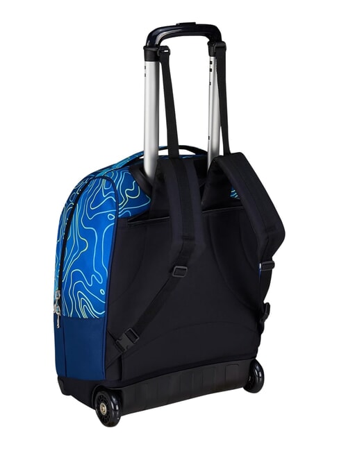NUANCED 2-r&auml;driger Trolley-Rucksack, fest blautief - Rucks&auml;cke mit Trolleyfunktion