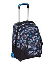 SEVEN HUE E WRITES 2-r&auml;driger Trolley-Rucksack, fest montiert Reflexblau - Rucks&auml;cke mit Trolleyfunktion - 3