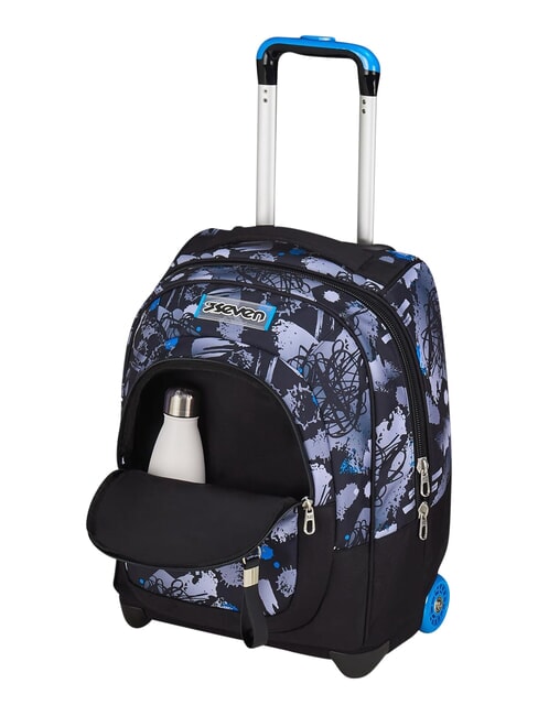 HUE E WRITES 2-r&auml;driger Trolley-Rucksack, fest montiert Reflexblau - Rucks&auml;cke mit Trolleyfunktion