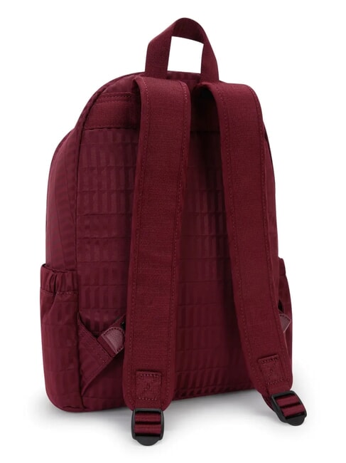 DELIA M Rucksack bordeauxrotes Jacquard-Fliesenmuster - Rucks&auml;cke f&uuml;r Schule &amp; Freizeit