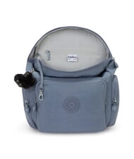 KIPLING CITY ZIP S Rucksack mit Klappe blauer Stein - Damentaschen - 3