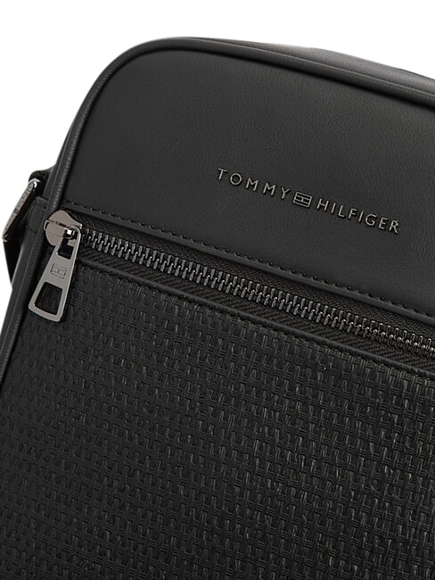 TH WOVEN Kleine Tasche mit Fach Schwarz - Umh&auml;ngetaschen Herren