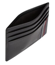 TOMMY HILFIGER TH CENTRAL Kreditkartenetui, Leder Schwarz - Brieftaschen Herren - 3