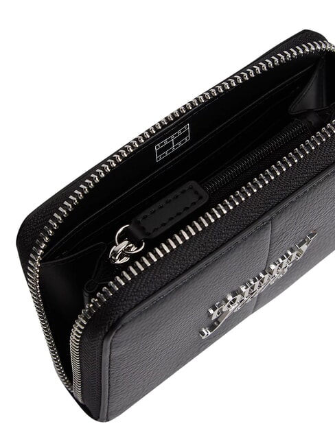 TJ BOLD Geldb&ouml;rse mit Rei&szlig;verschluss und M&uuml;nzfach Schwarz - Brieftaschen Damen