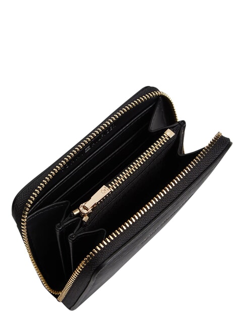 TH MODERN Kompakte Geldb&ouml;rse mit Rei&szlig;verschluss Schwarz - Brieftaschen Damen