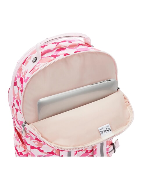 SEOUL LAP Rucksack mit 15"-Laptopfach rosa Palme - Rucks&auml;cke f&uuml;r Schule &amp; Freizeit