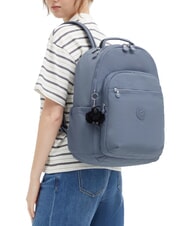 KIPLING SEOUL 15 "Laptop-Rucksack blauer Stein - Damentaschen - 4