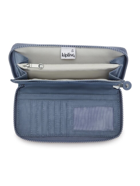 MONEY WORLD Rei&szlig;verschluss-Geldb&ouml;rse blauer Stein - Brieftaschen Damen