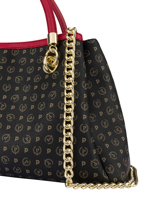 HERITAGE Handtasche mit Schultergurt schwarzer Lack - Damentaschen