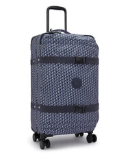 KIPLING SPONTANEOUS M Mittlerer Trolley 3D K Blau - Halbharte Trolleys - 3