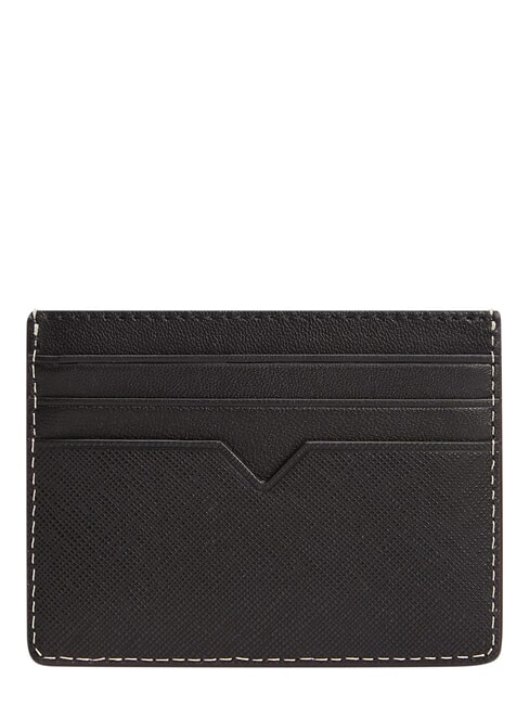 TH SAFFIANO Kreditkartenetui, Leder Schwarz - Brieftaschen Herren