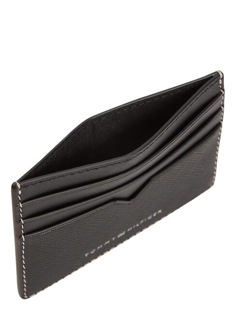 TH SAFFIANO Kreditkartenetui, Leder Schwarz - Brieftaschen Herren