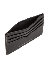 TOMMY HILFIGER TH SAFFIANO Kreditkartenetui, Leder Schwarz - Brieftaschen Herren - 3