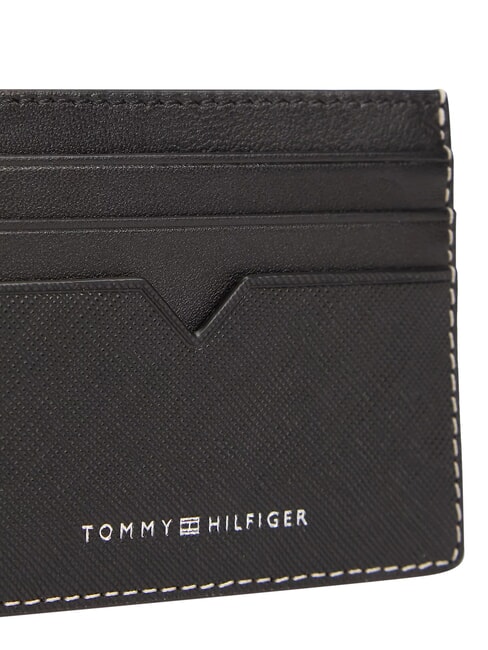 TH SAFFIANO Kreditkartenetui, Leder Schwarz - Brieftaschen Herren